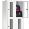 CLASSIC Locker with transparent doors (6 narrow compartments)